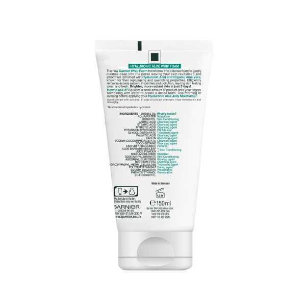 Garnier Skinactive Hyaluronic Aloe Whip Foam Cleanser 150ml