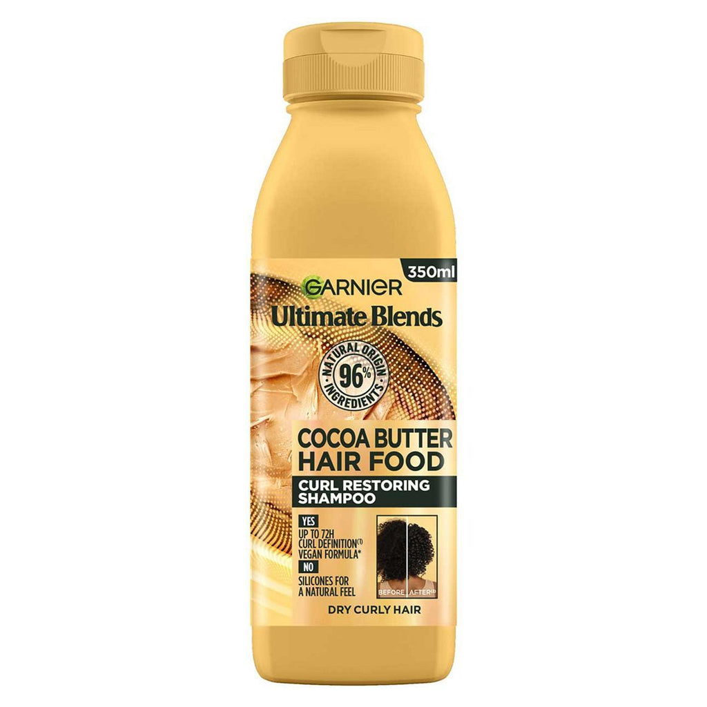 Garnier Ultimate Blends Cocoa Butter Shampoo for Dry, Curly Hair 350ml