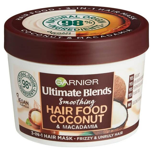 Garnier Ultimate Blends Hair Food Coconut Oil 3-in-1 Frizzy Vegan Hair Mask 390ml