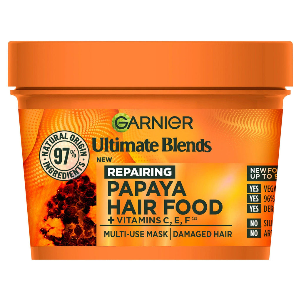 Garnier Ultimate Blends Hair Food Papaya 3-in-1 Damaged Vegan Hair Mask 390ml