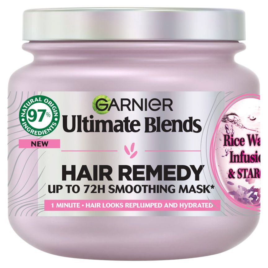 Garnier Ultimate Blends Rice Water Infusion &amp;amp; Starch Hair Remedy Mask for Long Hair, 380ml