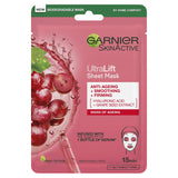 Garnier Ultralift Anti Ageing Radiance Boosting Face Sheet Mask 32g