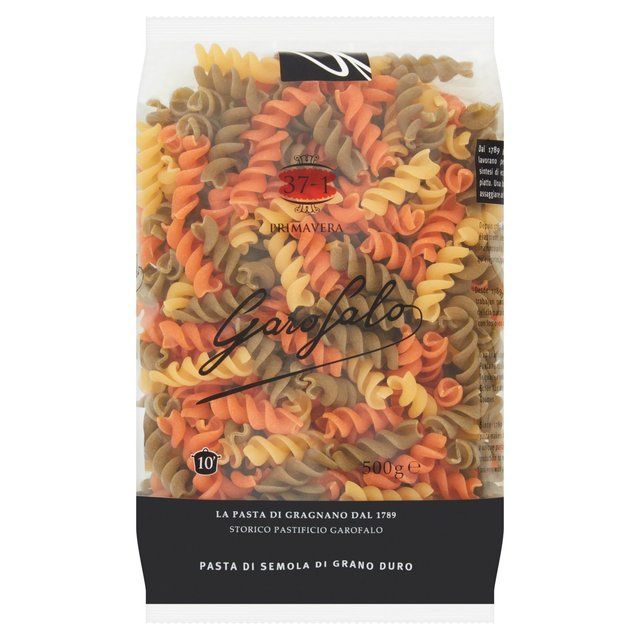 Garofalo Fusilli Tricolore Dry Pasta   500g