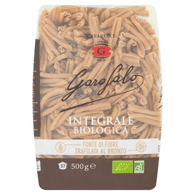 Garofalo Organic Whole Wheat Casarecce Pasta   500g