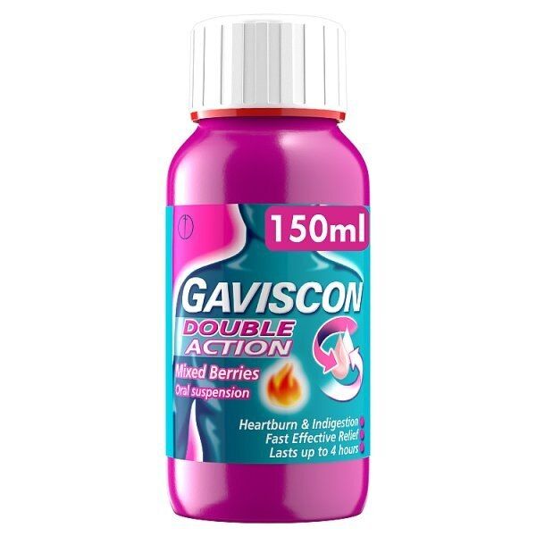 Gaviscon Double Action Mixed Berries Flavour 150Ml