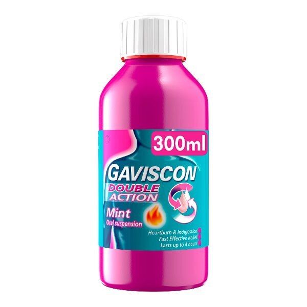 Gaviscon Heartburn Liquid Double Action Mint 300ml