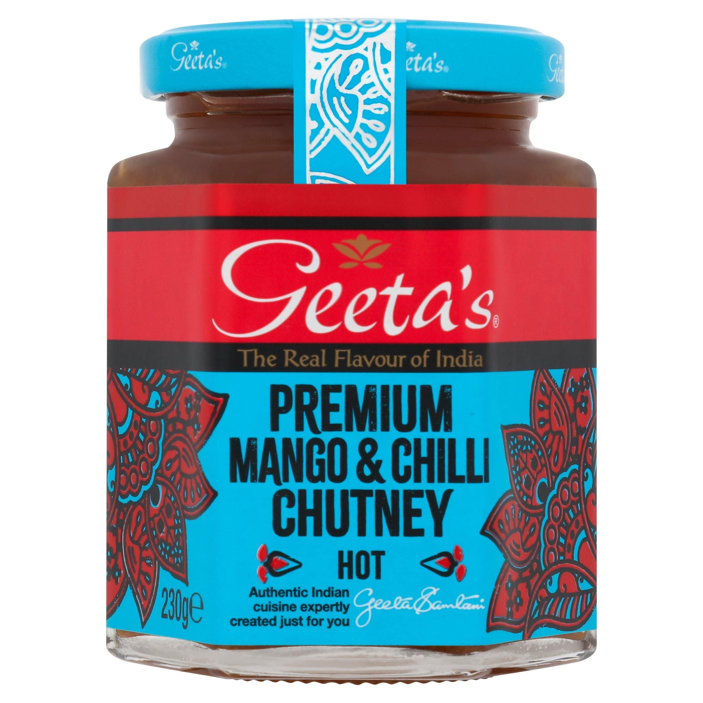 Geeta's Premium Mango &amp;amp; Chilli Chutney Hot 230g