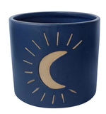 George Blue &amp;amp; Gold Moon Planter