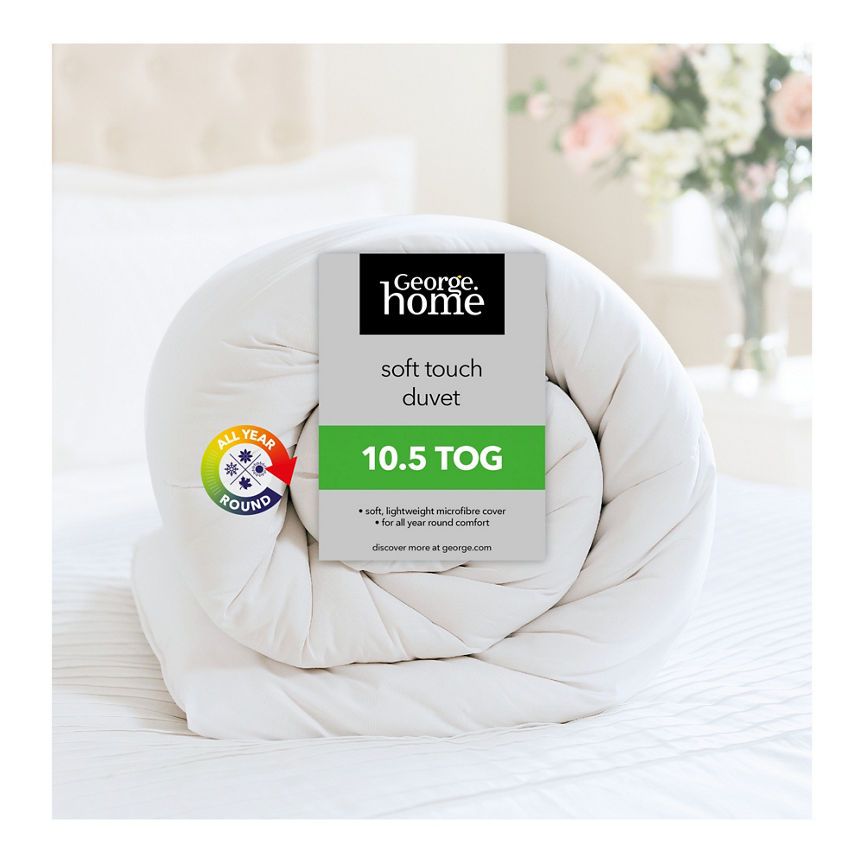 George Home 10.5 Tog Soft Touch Microfibre King Duvet