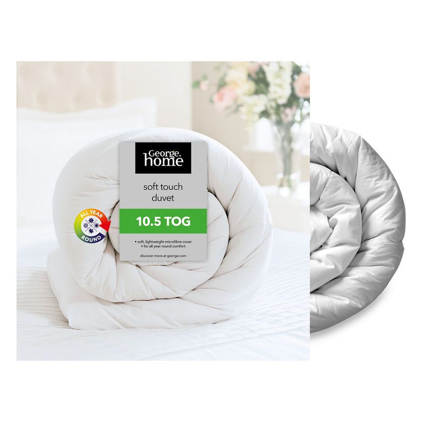 George Home 10.5 Tog Soft Touch Microfibre King Duvet