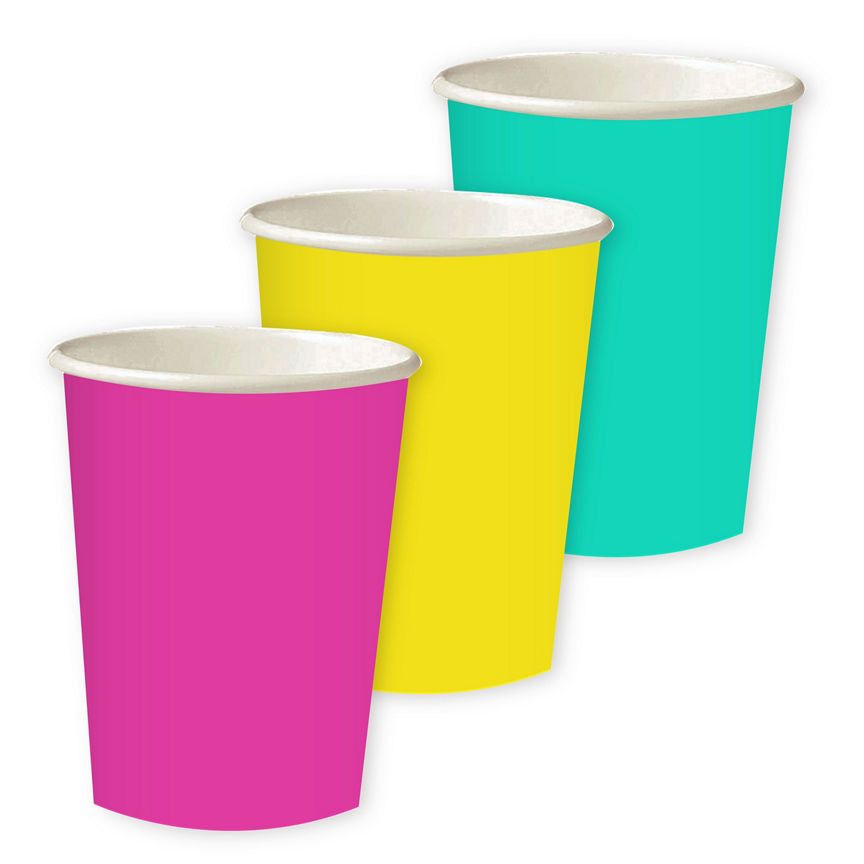 George Home 10 Bright Paper Cups