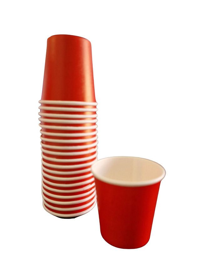 George Home 20 Red Paper Shot Glasses