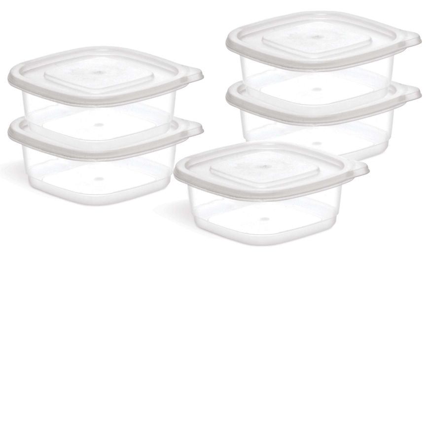 George Home 250ml Plastic Food Storers 5pk