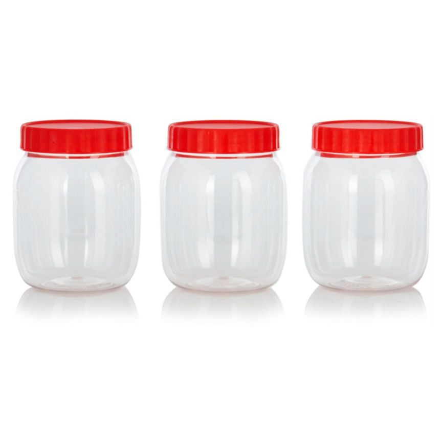 George Home 3 pack Plastic Food Storage Jars