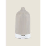 George Home Aroma Mist Diffuser White Iris &amp;amp; Citrus Grey Ribbed Ceramic