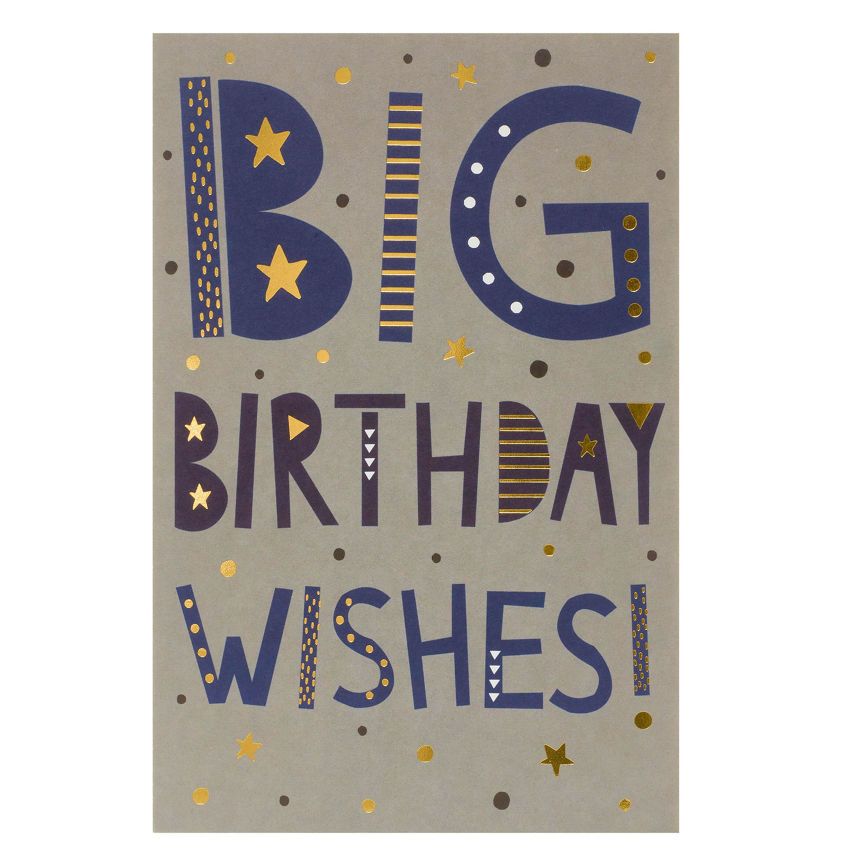 George Home Big Birthday Wishes Birthday Card