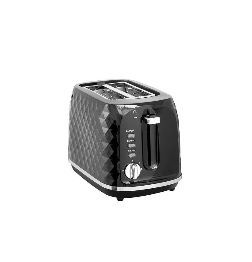 George Home Black 2 Slice Toaster