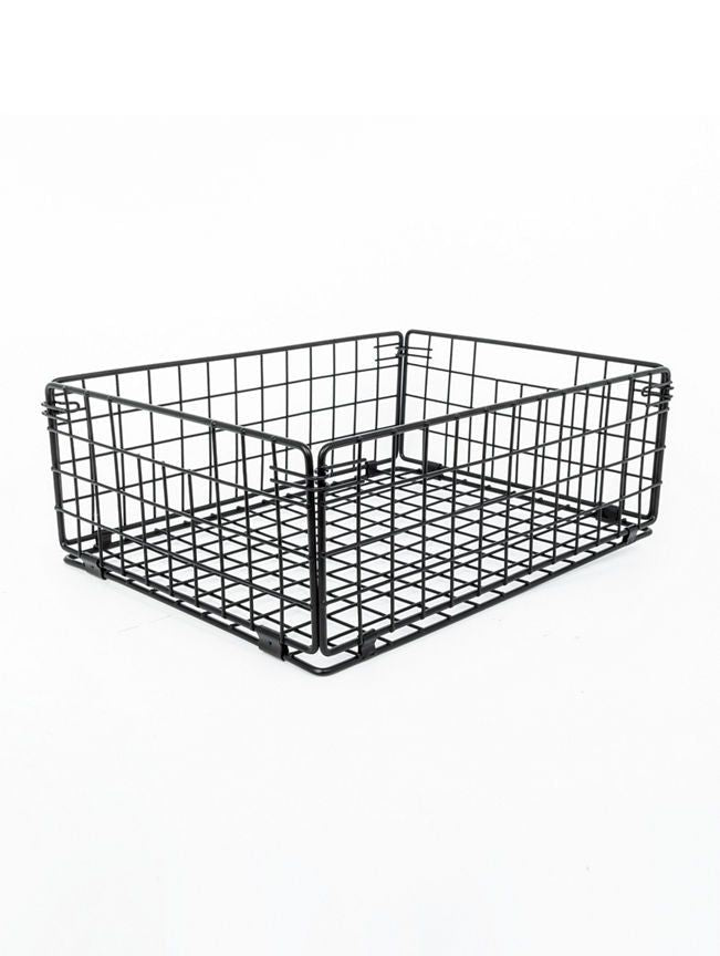 George Home Black Collapsible Metal Basket