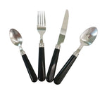 George Home Black Cutlery Set