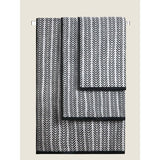 George Home Black Herringbone Hand Towel