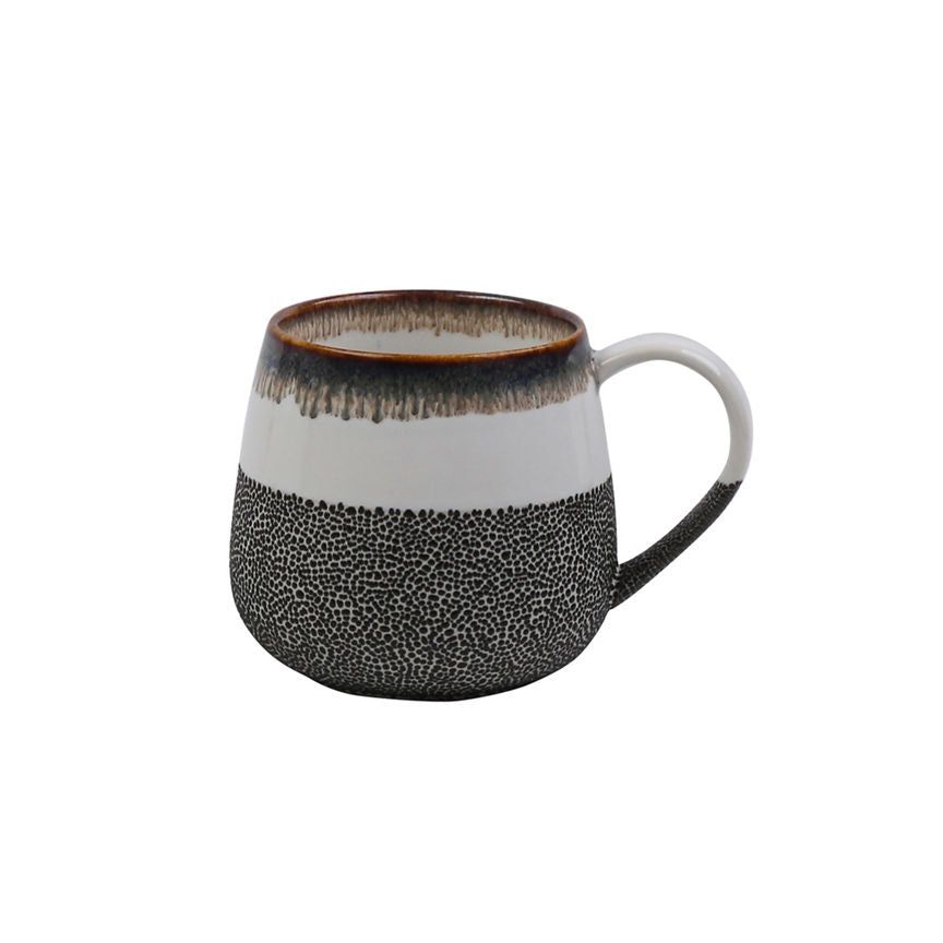 George Home Black Reactive Glaze Bubble Mug