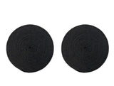 George Home Black Round Paper Placemats