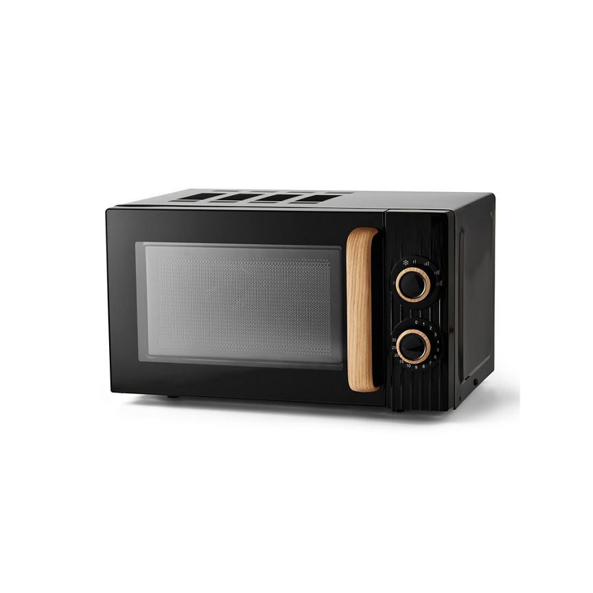 George Home Black Scandi Manual Microwave GMM201WB-21