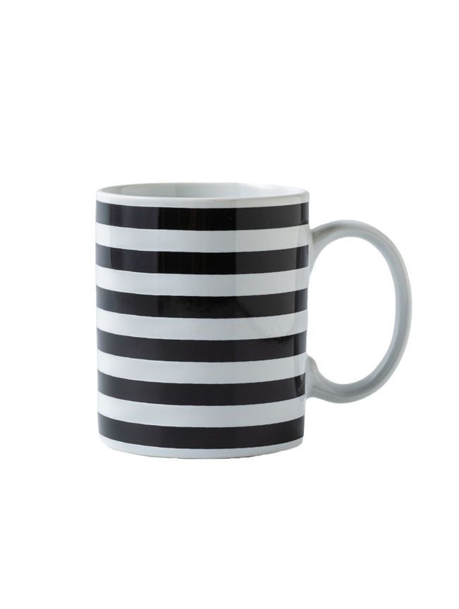 George Home Black Striped Mug