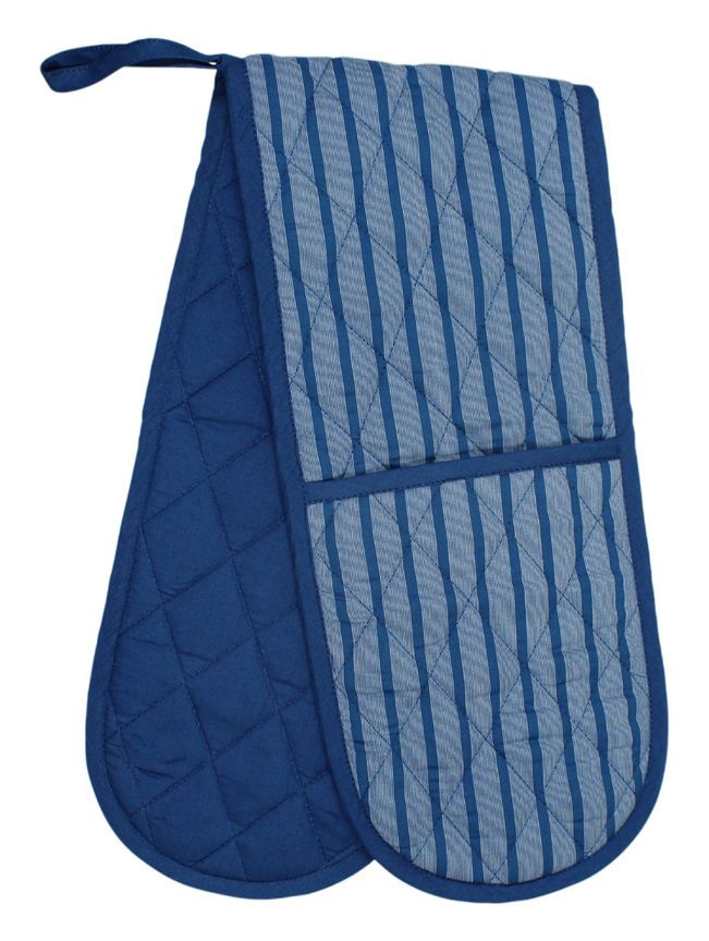 George Home Blue Riveria Stripe Oven Glove