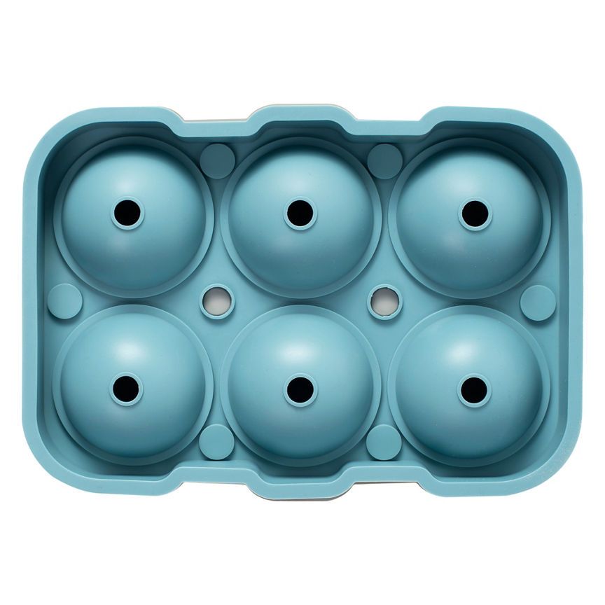 George Home Blue Silicone Ice Ball Tray