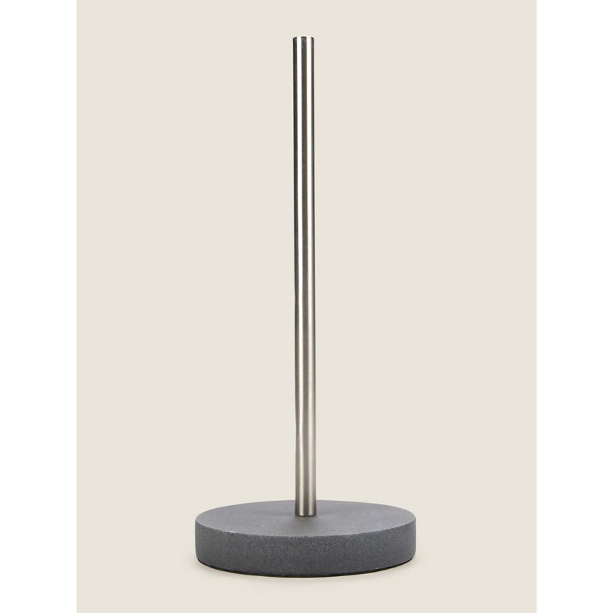 George Home Charcoal Sandstone Toilet Roll Stand