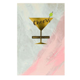 George Home Cheers Martini Birthday Card