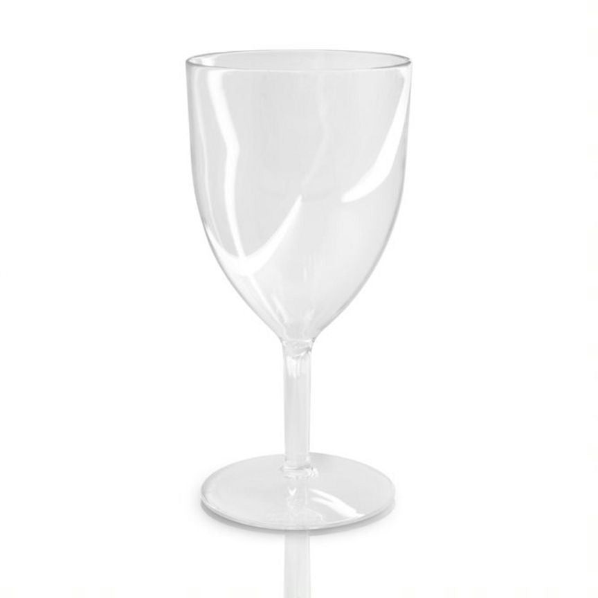 George Home Clear Plastic Wine Goblets