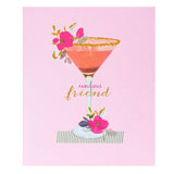 George Home Cocktail Glass Friend Birthday Card