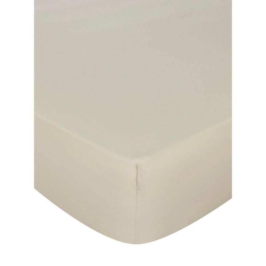 George Home Cream Fitted Sheet - King