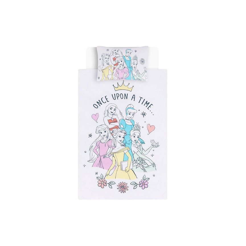 George Home Disney Princess Kids Pink Duvet Set - Single