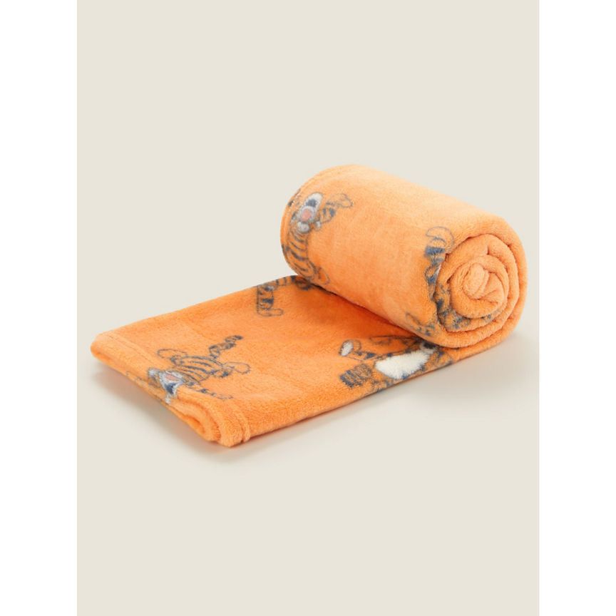 George Home Disney Tigger Orange Fleece Blanket