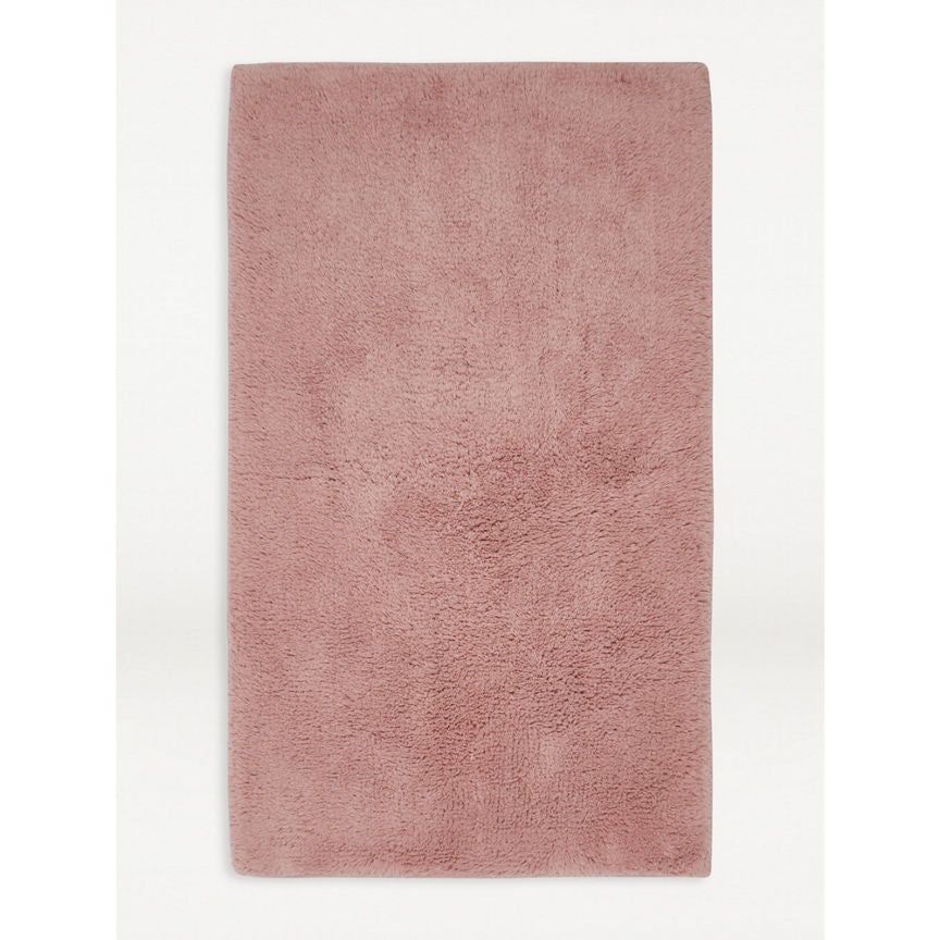 George Home Dusky Pink Solid Bath Mat