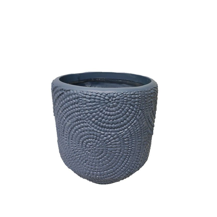 George Home Embossed Pot - Midnight Navy