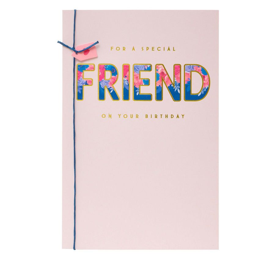 George Home Friend Floral Birthday Card