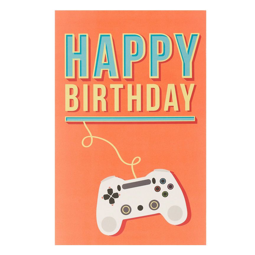 George Home Gaming Birthday Card