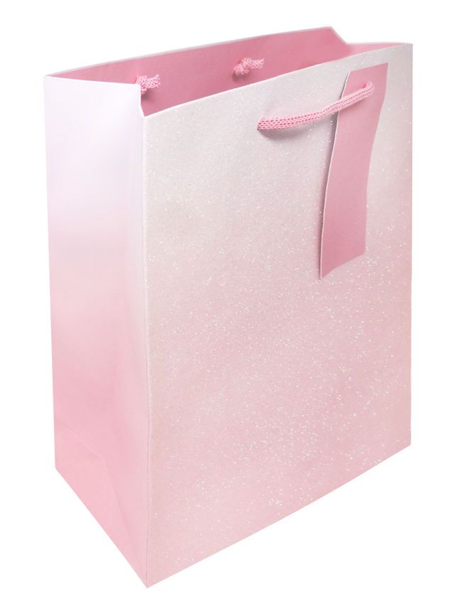 George Home Glitter Pink Large Gift Bag