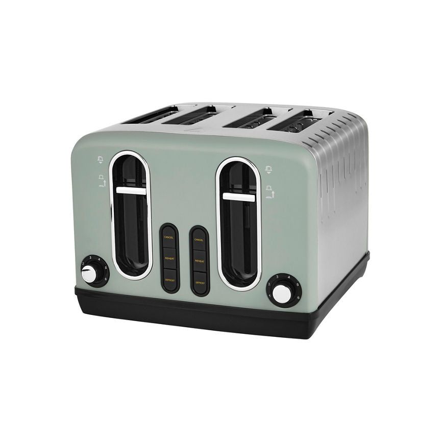 George Home Green Stainless Steel 4 Slice Toaster