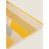 George Home Grey and Yellow Stripe Bath Sheet