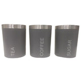 George Home Grey Workstop Storage Canisters