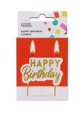 George Home Happy Birthday Text Candle