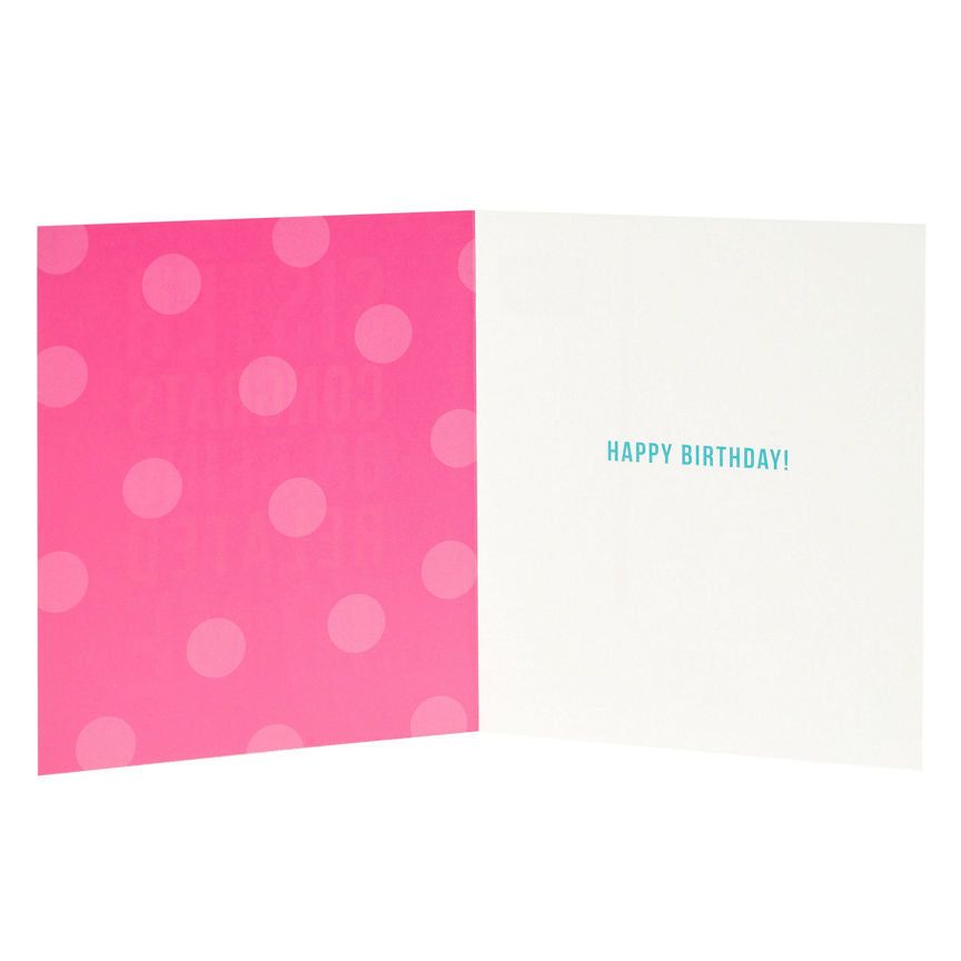 George Home Humourous Sister Birthday Card