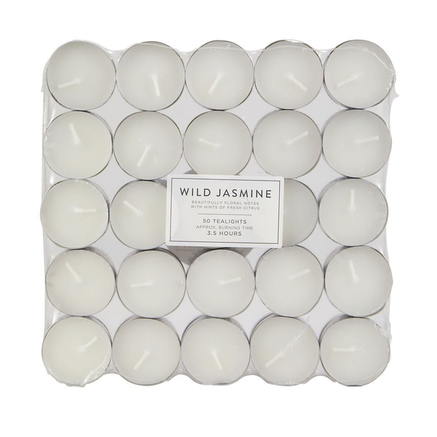 George Home Jasmine Scented Tealights 50pk