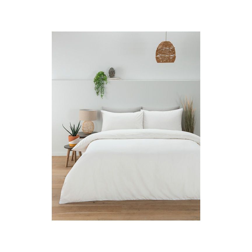 George Home Just Wellness White Cool Touch TENCEL™ Duvet Set - Super King