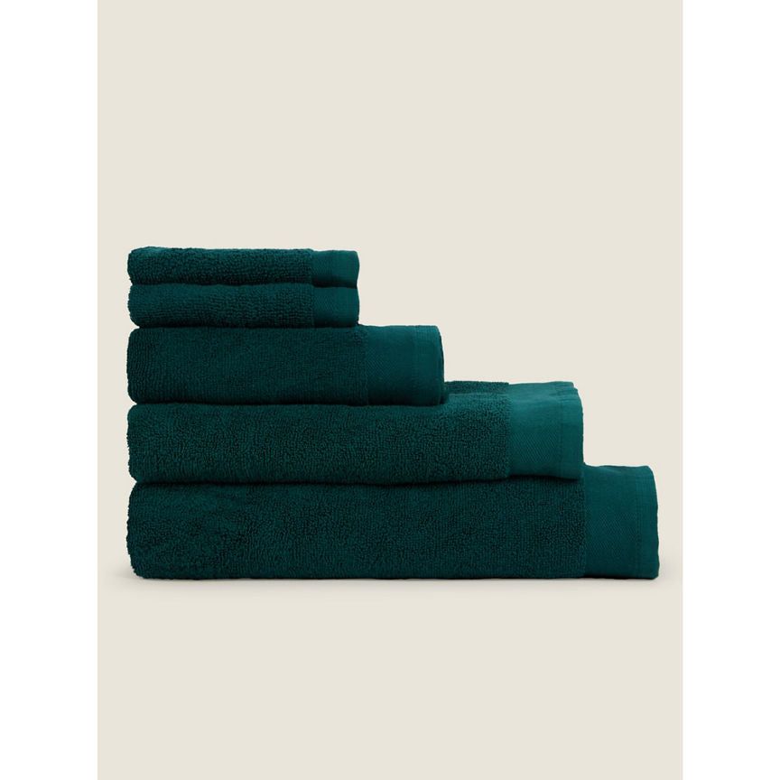 George Home Large Emerald Green Cotton Bath Sheet